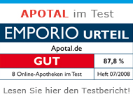 apotal.de. Участник теста онлайн-аптек EMPORIO 2008 год.
