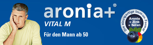 aronia+® VITAL M – für den Mann ab 50.
