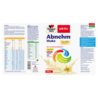 DOPPELHERZ-Abnehm-Shake-Vanille-Pulver