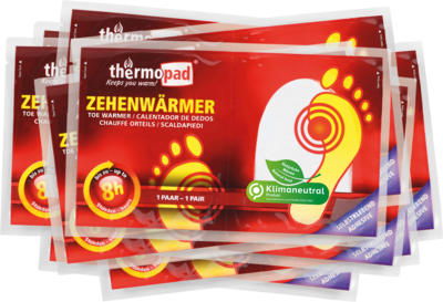10 PAAR THERMO company Fußwärmer Pads Zehenwärmer Thermopad  8h EXTRA WARM ! 