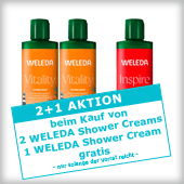 Aktion WELEDA SHOWER CREAM 2+1 gratis