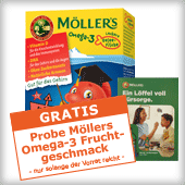 Aktion Probe Möllers Omega-3 Fruchtgeschmack