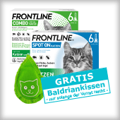 Aktion Gratis Frontline Katze Baldriankissen