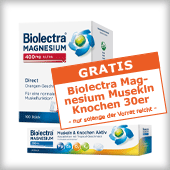 Aktion Gratis Biolectra Magnesium Musekln Knochen 30er