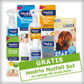 Aktion Gratis Hedrin Notfall Set