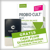 Syxyl PBCult Duo gratis CASC FLOW Urinteststreifen