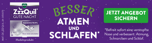 WICK ZzzQuil Gute Nacht Nasenstrips 