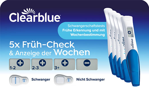 Clearblue Schwangerschaftstest