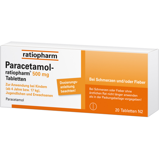 Paracetamol Ratiopharm 500 Mg Tabletten Apotal De Ihre Versandapotheke