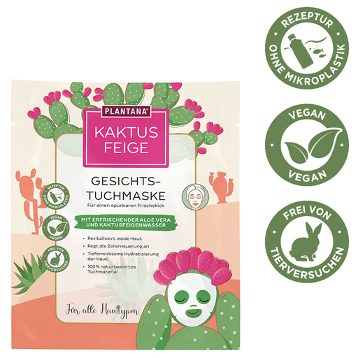 PLANTANA Kaktusfeige Gesichtstuchmaske m.Aloe Vera - apotal.de - Ihre  Versandapotheke