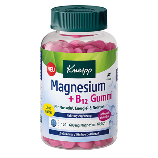 KNEIPP Magnesium+B12 Gummi Himbeer - apotal.de - Ihre Versandapotheke