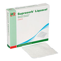 SUPRASORB Liquacel Hydroaktiver Faserverband 10x10 Cm, 8 Stück – Für Wundversorgung