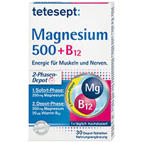 TETESEPT Magnesium 500+B12 Depot Tabletten