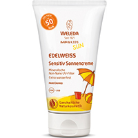 WELEDA-Edelweiss-Sensitiv-Sonnencreme-LSF-50-Baby-und-Kids