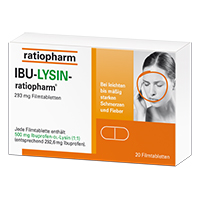IBU-LYSIN-ratiopharm 293 mg Filmtabletten - apotal.de - Ihre