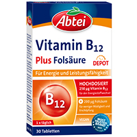 ABTEI Vitamin B12 Plus Folsäure Depot Tabletten